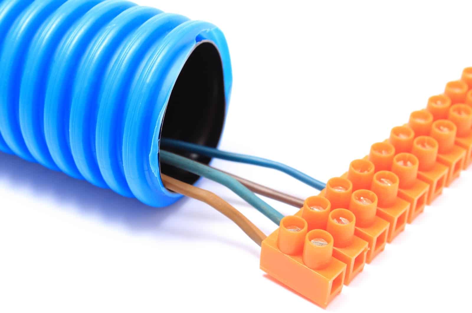 Différents diamètres de gaine ICTA 16, 20, 25 et 32 mm pour les circuits électriques